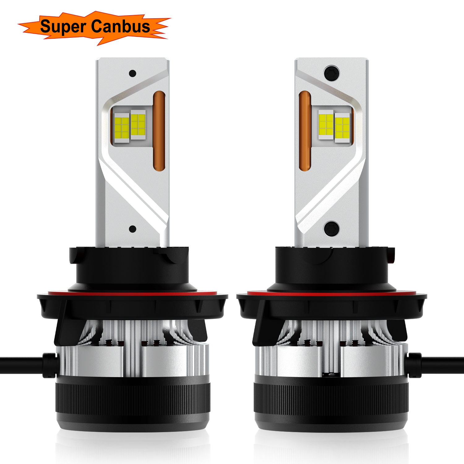 H13 (9008) LED 12V-18V 94W Interior driver 6000K 2stk - Image 6