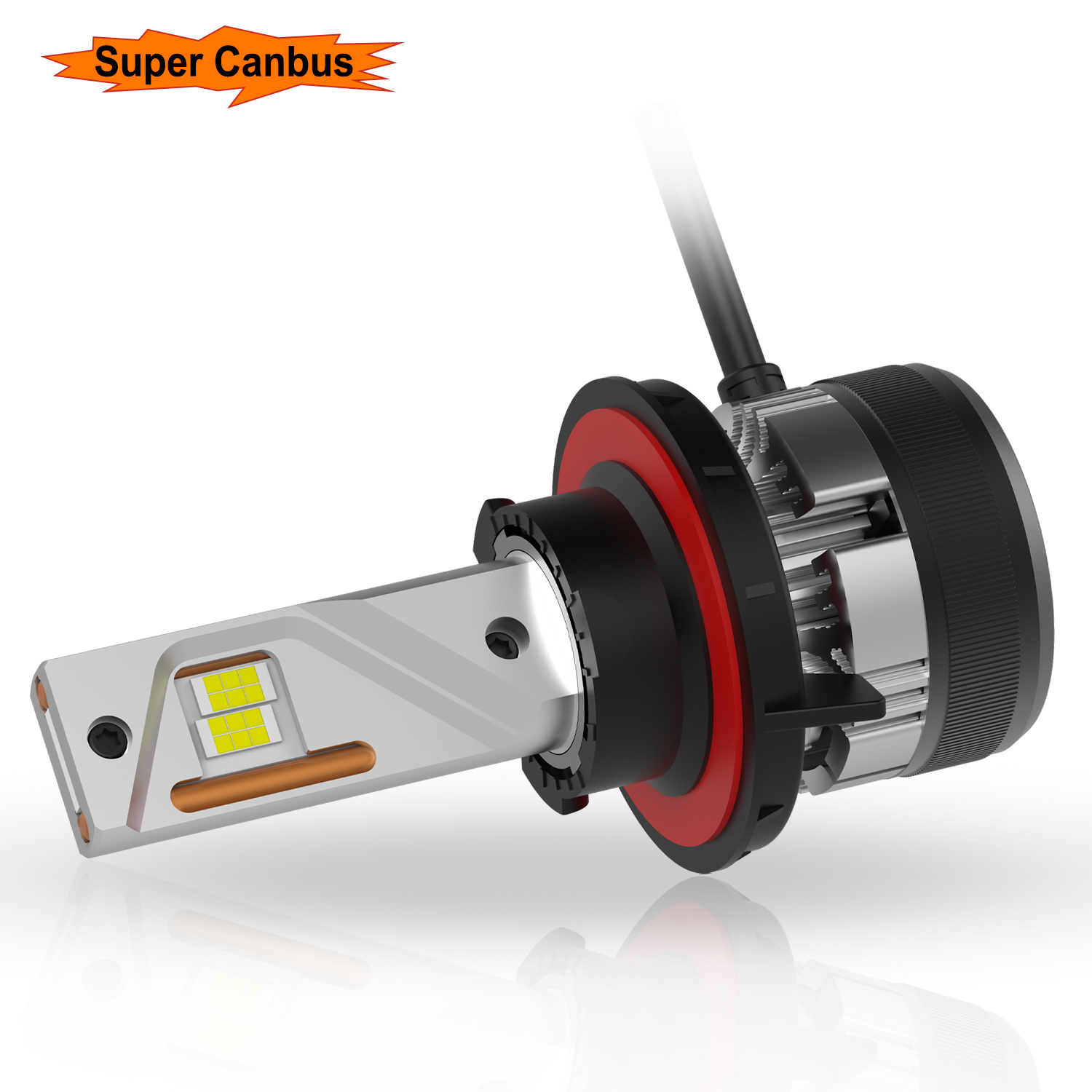 H13 (9008) LED 12V-18V 94W Interior driver 6000K 2stk - Image 5